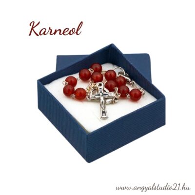 Rózsafüzér 1-tizedes Karneol