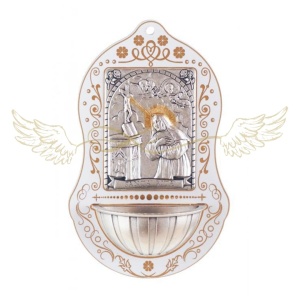 Szenteltvíztartó, Szent Rita, 7 cm x 11,5 cm-es