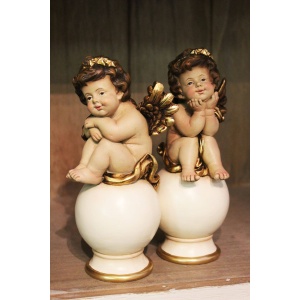 Angyalkák gömbön 19,5cm