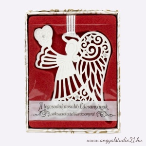 Karácsonyfadísz Swarovski kövekkel, Édesanya