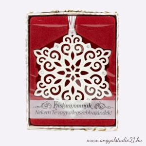 Karácsonyfadísz Swarovski kövekkel, Lányom