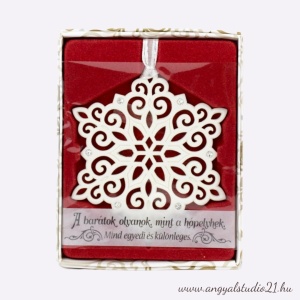 Karácsonyfadísz Swarovski kövekkel, Barátság