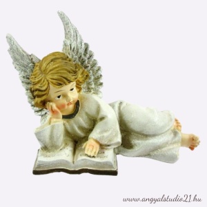 Angyal fekvő + könyv