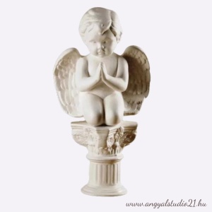 Angyal- oszlopon imádkozó- 38 cm