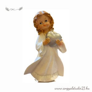 Angyal fehèr-ezüst 18cm