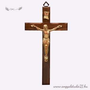 Feszület 20cm ( arany korpusz+INRI)