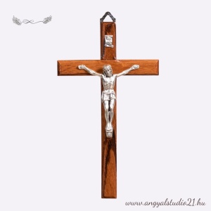 Feszület zebranofàból ezüst 17cm