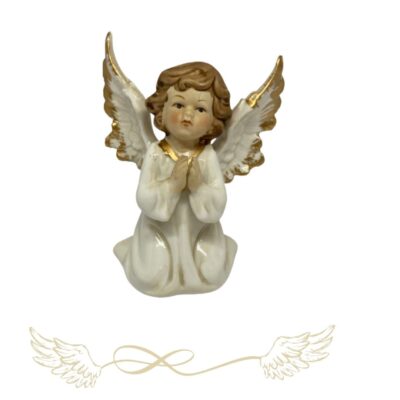 Angyal porcelàn  8 cm