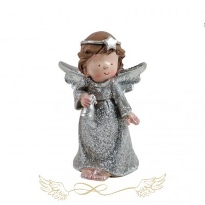 Angyalka ezüst figura 12,5cm