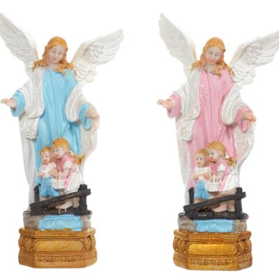 Őrangyal gyermekekkel szobor- 15 cm