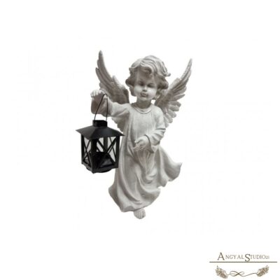 Angyal mécsestartóval 37cm