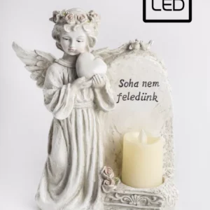 SOHA NEM FELEDÜNK felírattal-Angyal szívvel